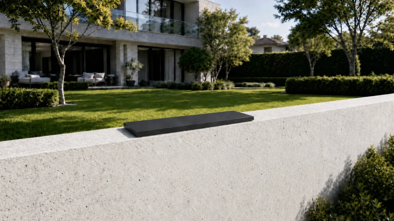 Apeiron Guard Wall Top Sensor installed on a perimeter wall